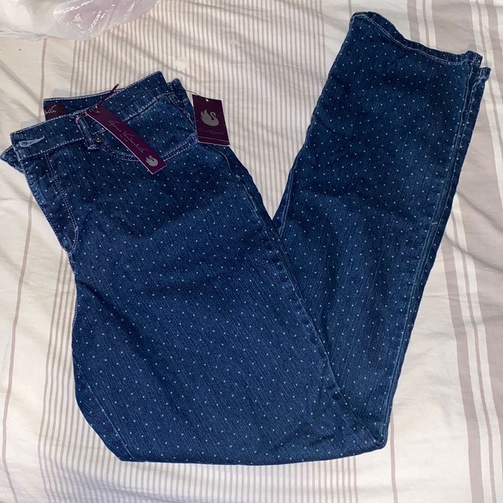 Dotted jeans size6